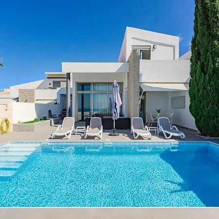Villa Caterina, Luxury With Heated Pool Ocean View In Adeje, Tenerife Costa Adeje