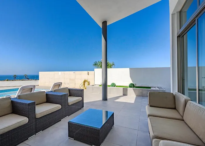 别墅 Caterina, Luxury With Heated Pool Ocean View In Adeje, Tenerife